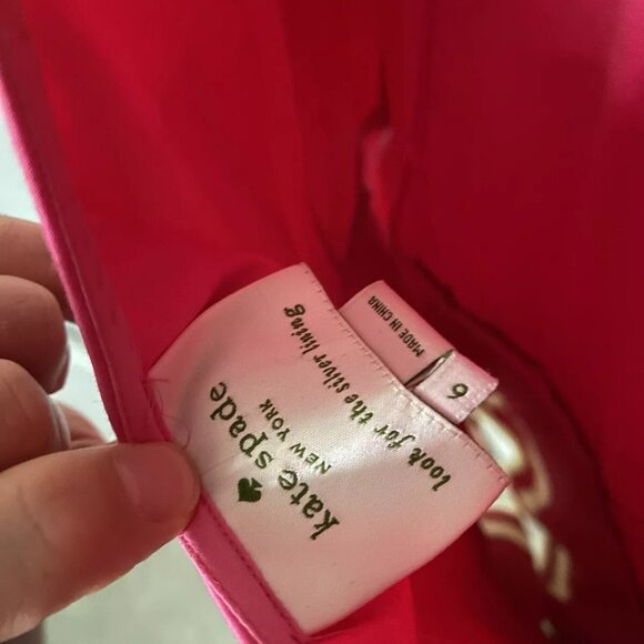Kate Spade New York Pink White Mandy Dress Size 6 Fit Flare Sleeveless - Picture 3 of 8